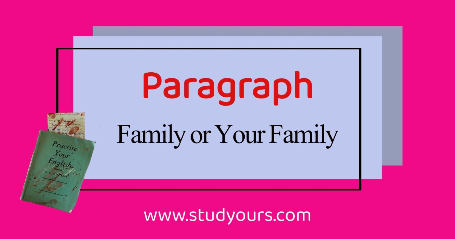 Paragraph Family or My Family (Bangla meaning) StudyOurs
