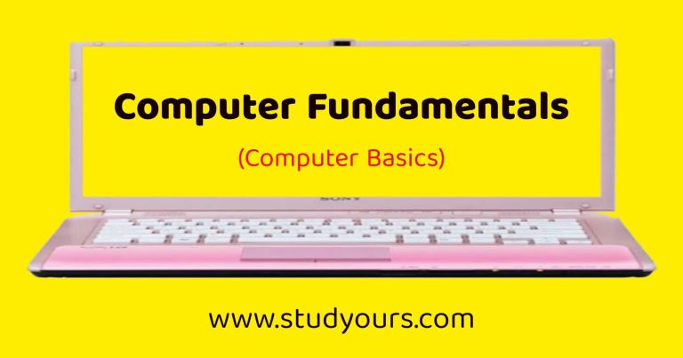 Computer Fundamentals pdf (Computer Basics)