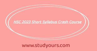HSC 2023 Short Syllabus Crash Course