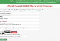 Alim Result 2025 Marksheet With Number (Madrasah Board) 1 ALIM Result 2025