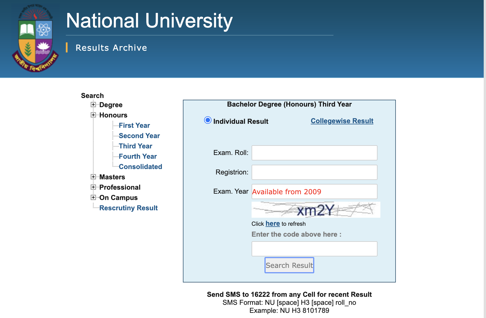 NU Honours 3rd Year Result 2026 results.nu.ac.bd