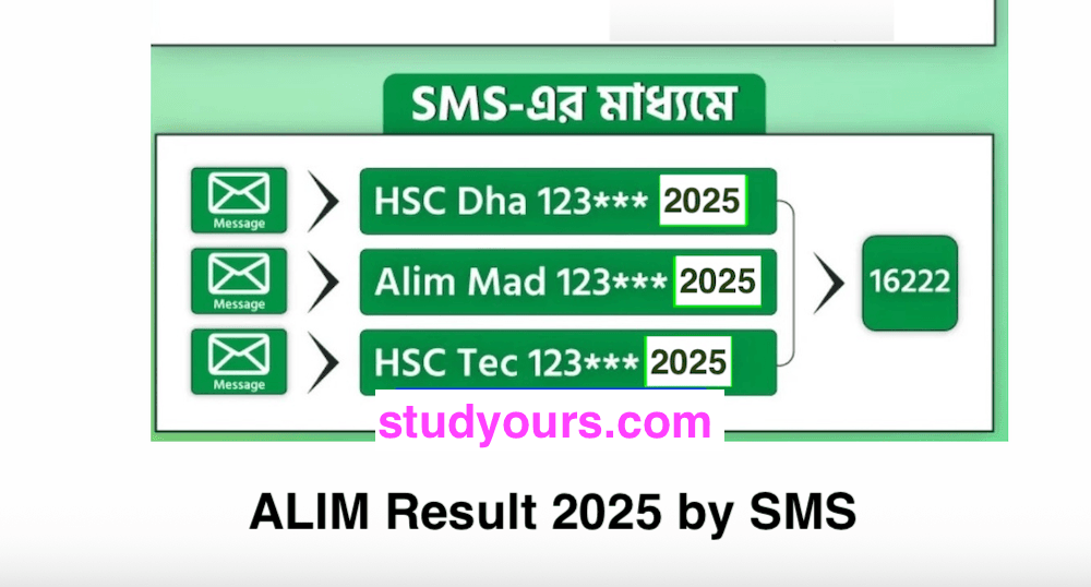 Alim Result 2025 By SMS