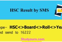 HSC Result 2025 By SMS | All Education Board Results